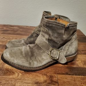 Fiorentini Baker Brown Side Zip Ankle Boots EUR 38 US 8